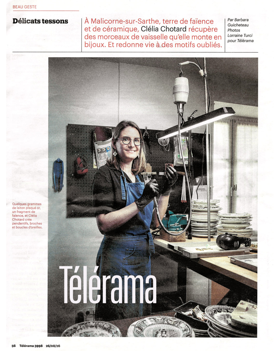 L'atelier Vézanne dans Télérama - "Beau geste"