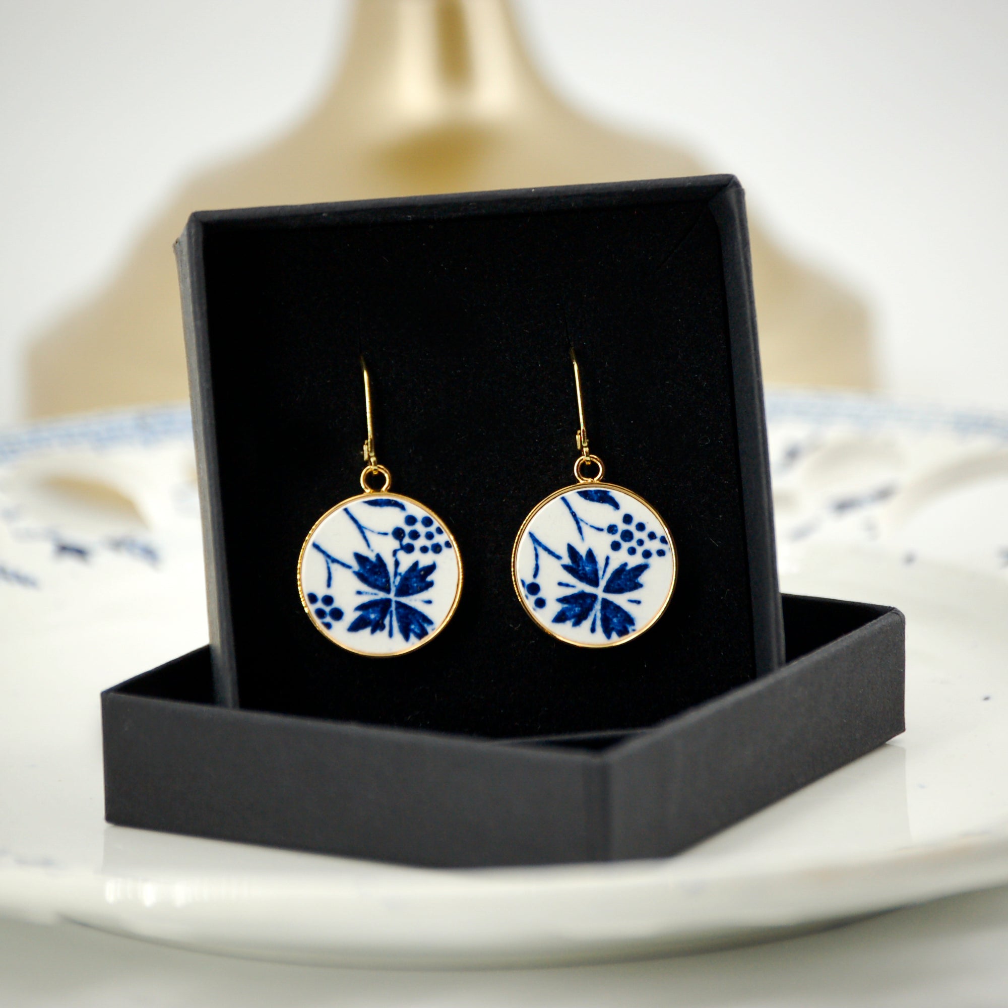 Boucles d'oreilles "Les Bleuets #1"