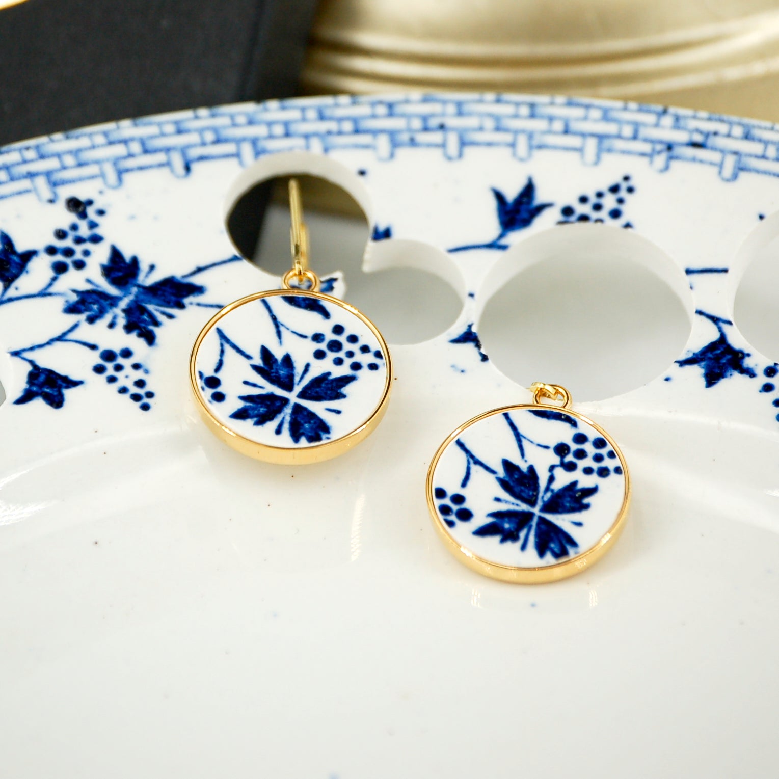 Boucles d'oreilles "Les Bleuets #1"