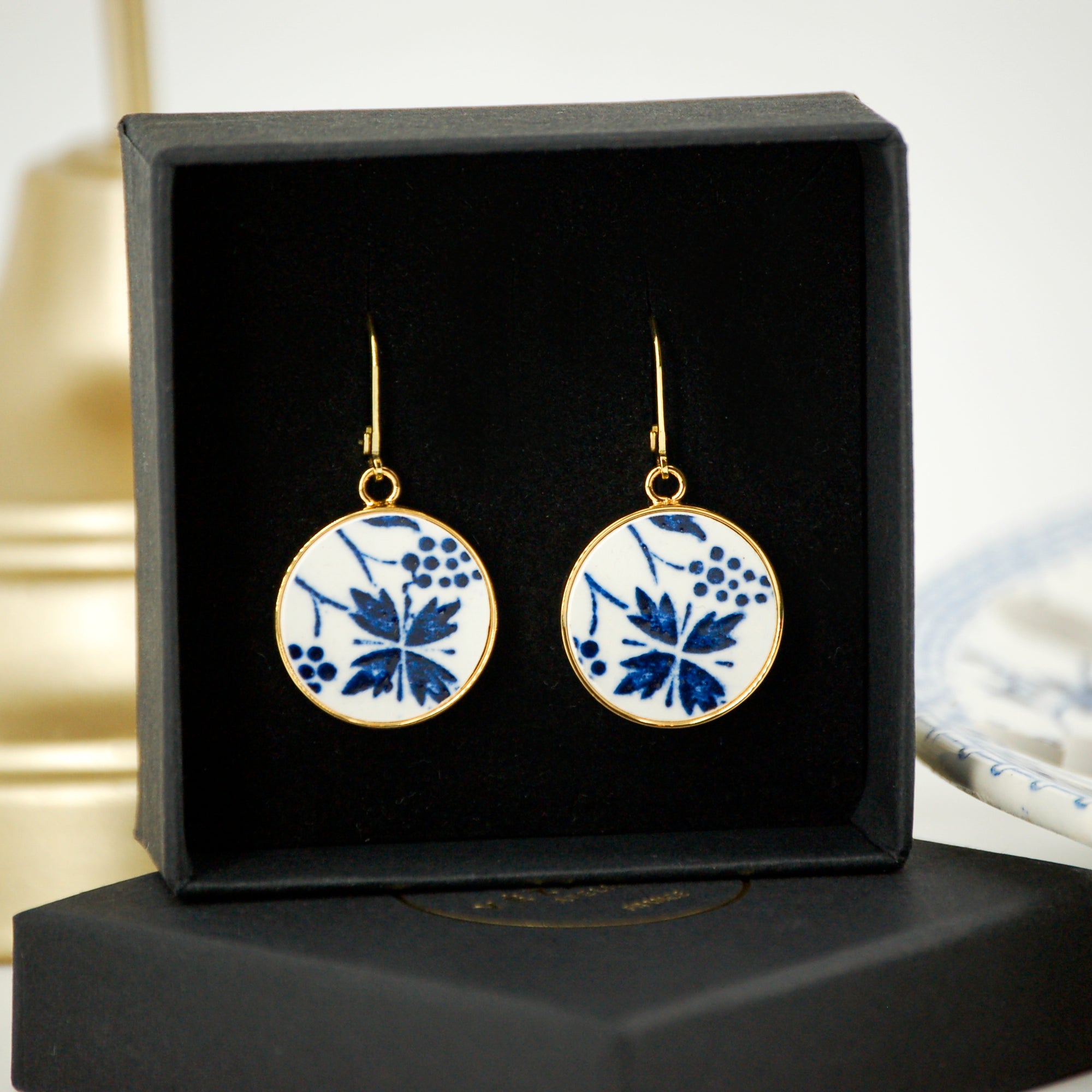 Boucles d'oreilles "Les Bleuets #1"
