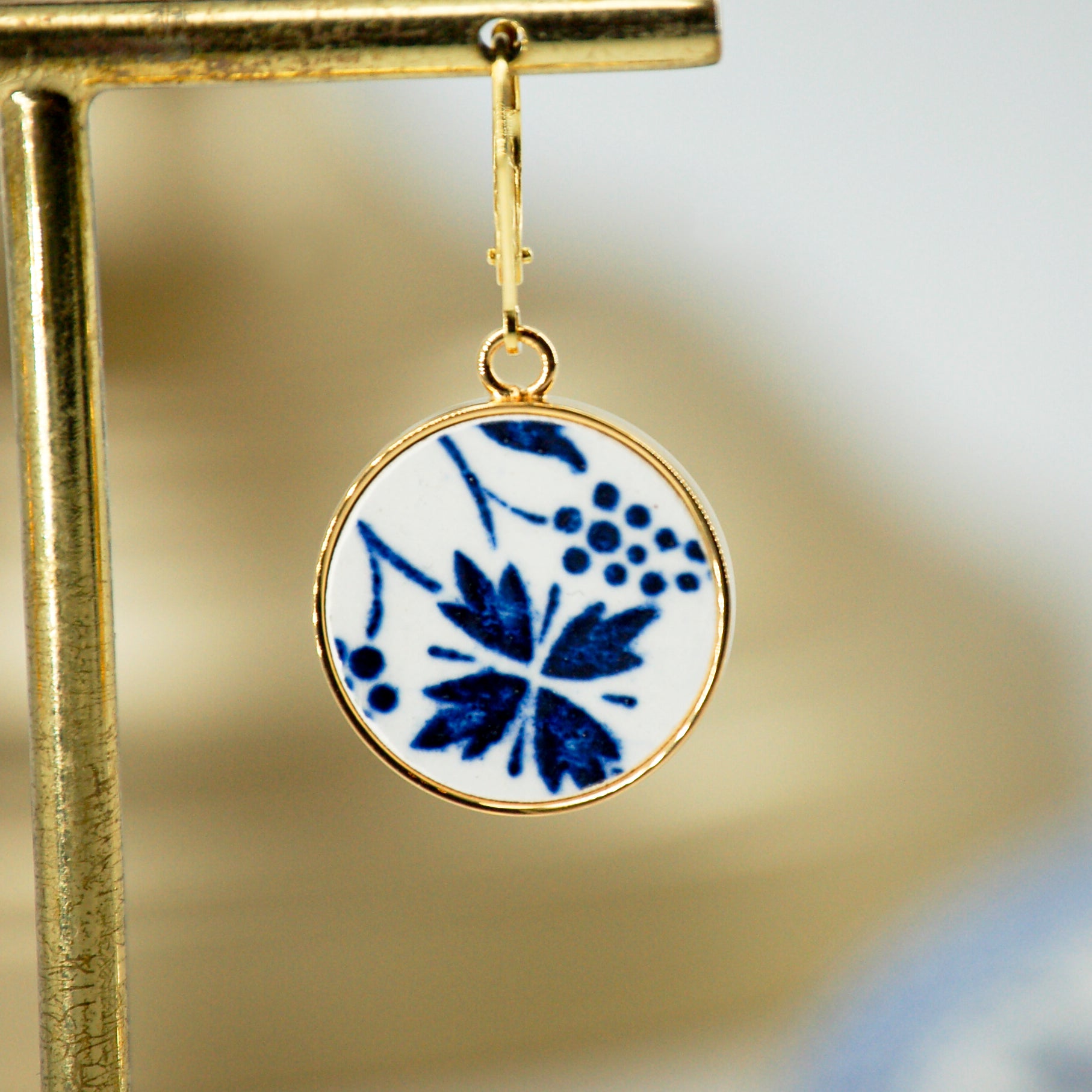 Boucles d'oreilles "Les Bleuets #1"