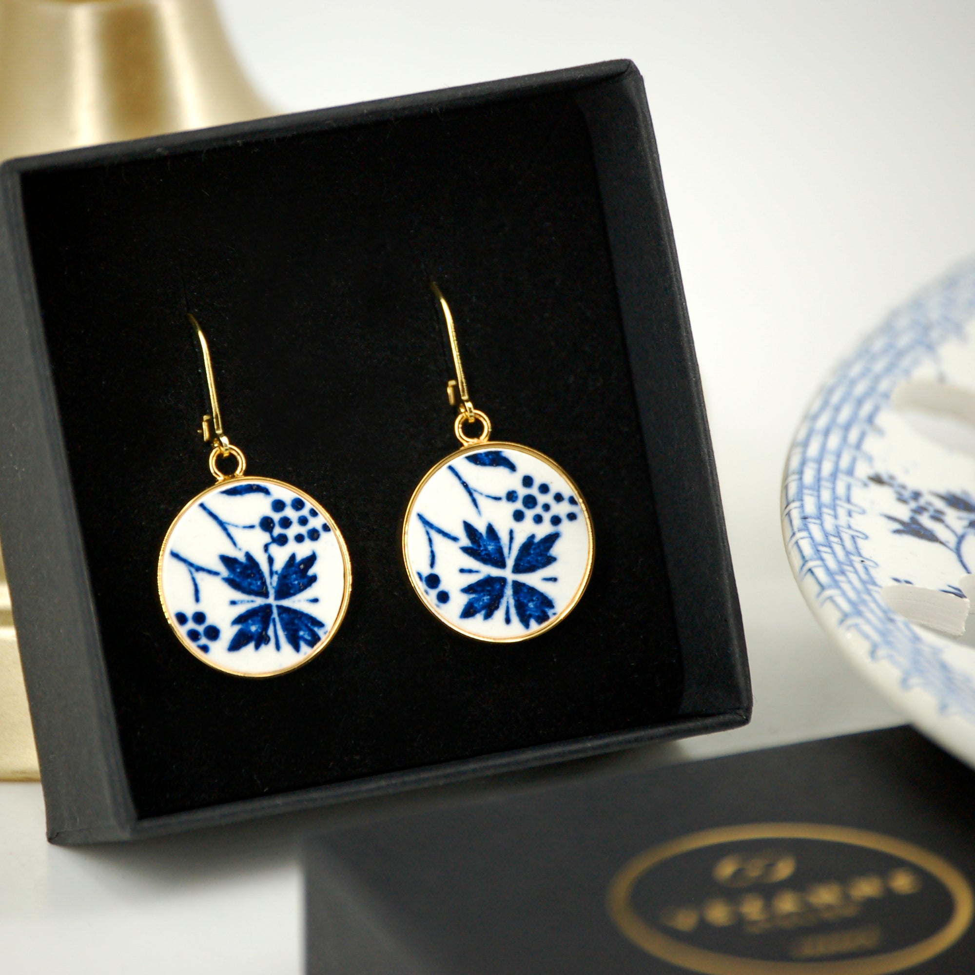 Boucles d'oreilles "Les Bleuets #1"