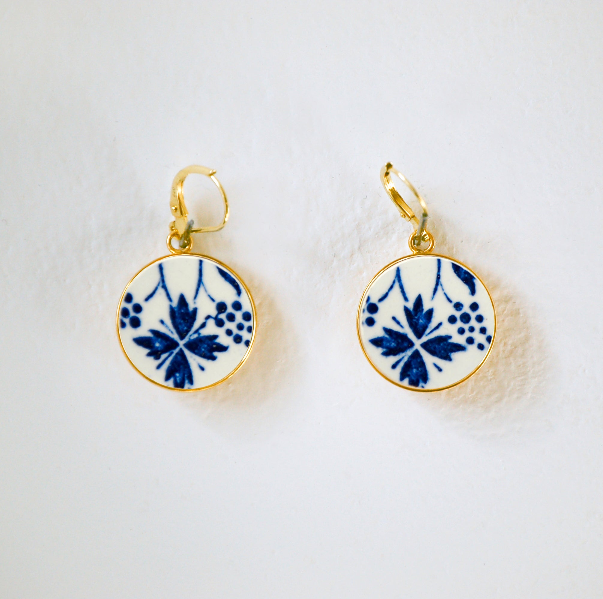 Boucles d'oreilles "Les Bleuets #1"