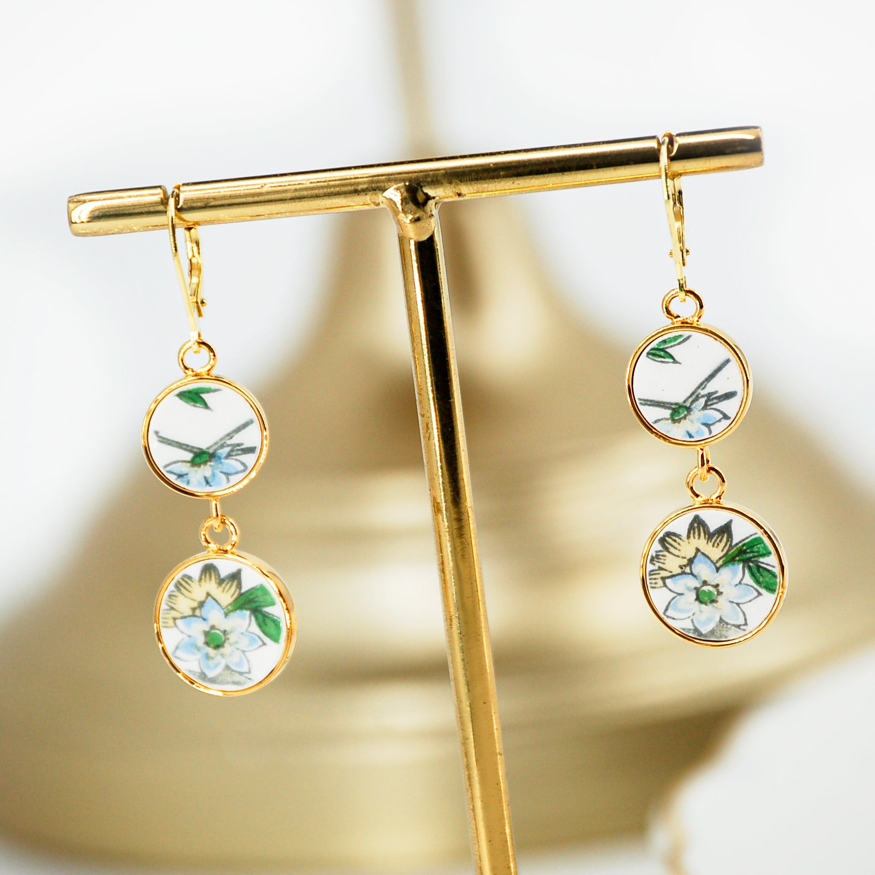 Boucles d'oreilles "Campanule bleue"