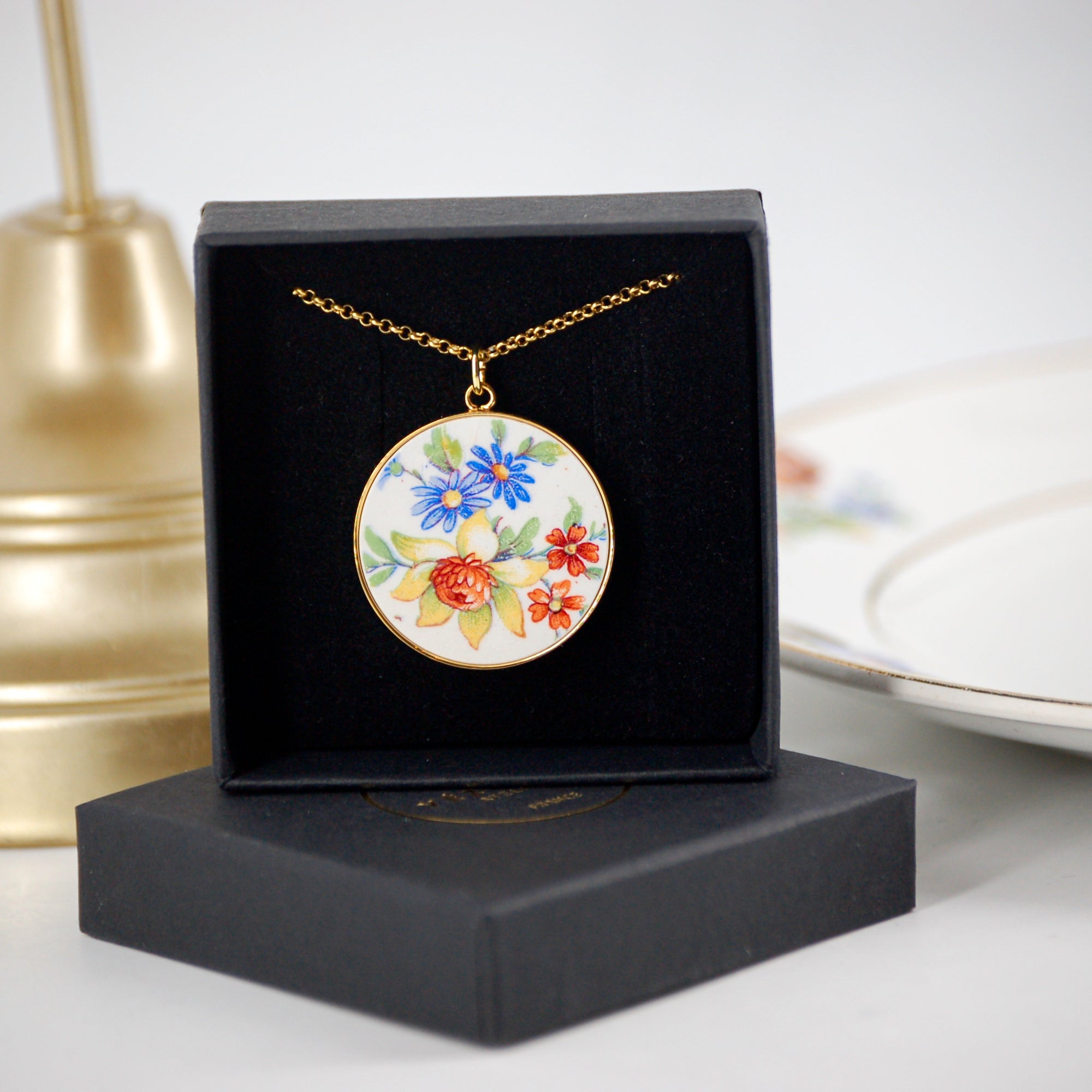 Pendentif Paula, finition or