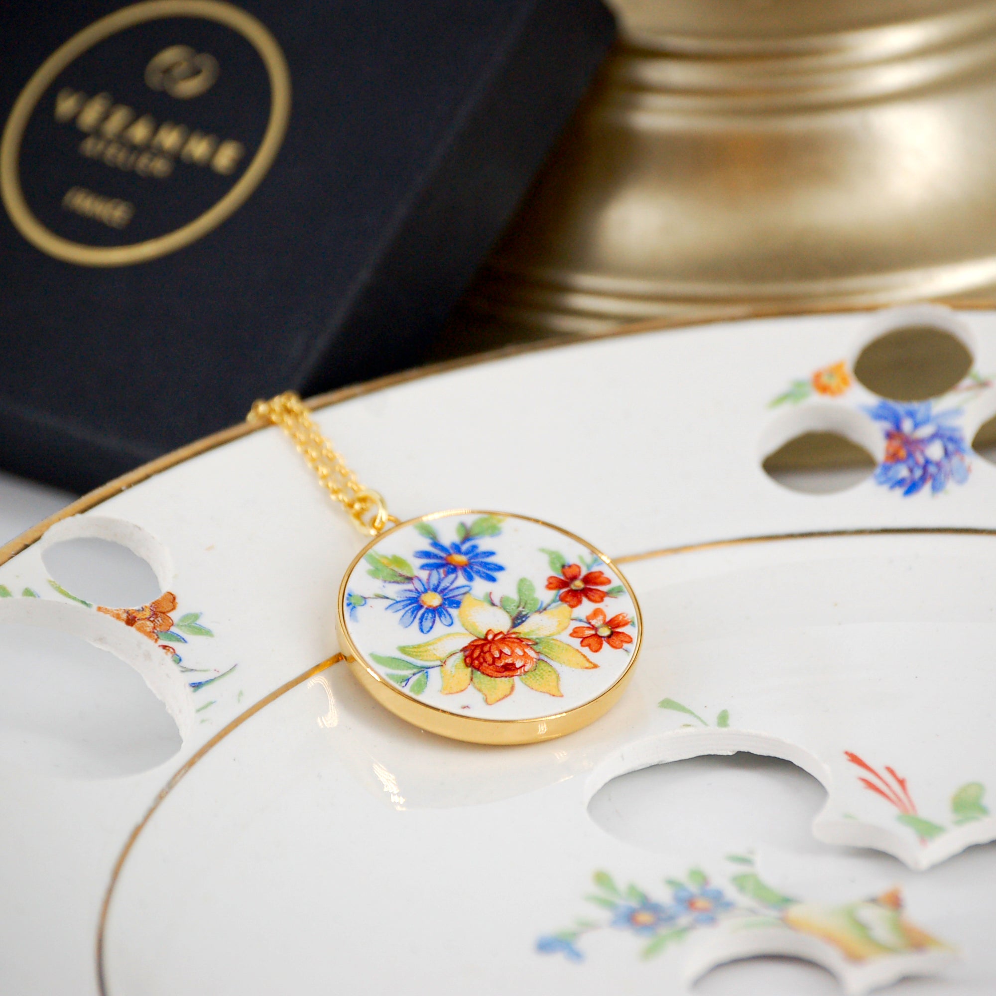 Pendentif Paula, finition or