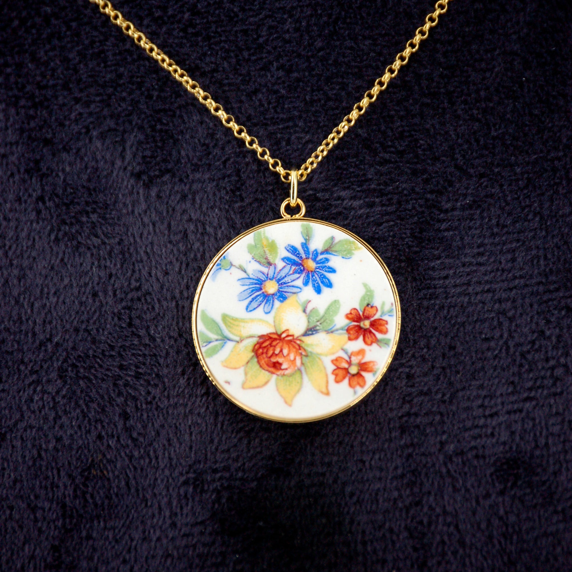Pendentif Paula, finition or