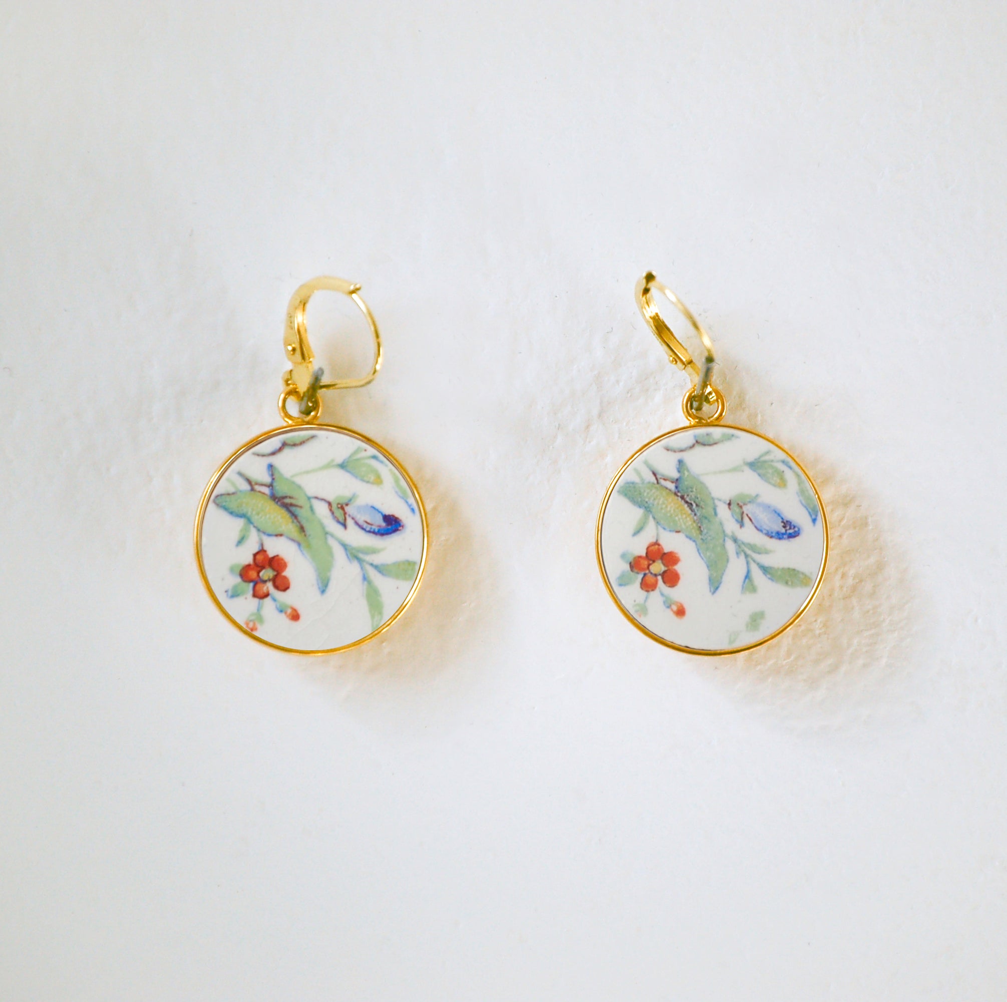 Boucles d'oreilles Hibiscus