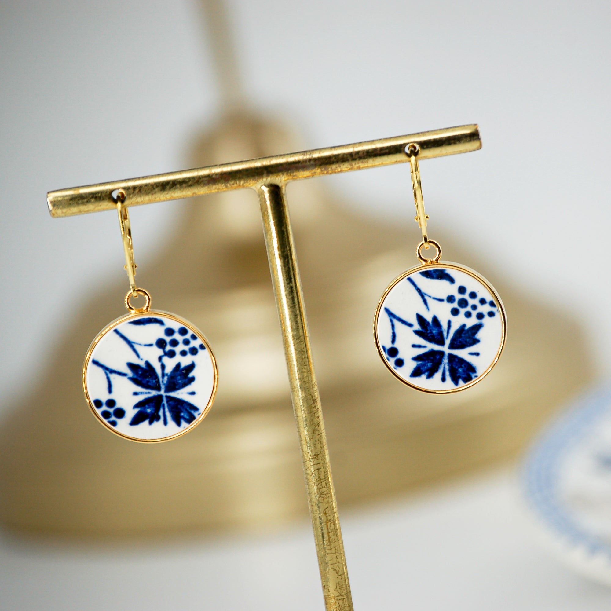 Boucles d'oreilles "Les Bleuets #1"