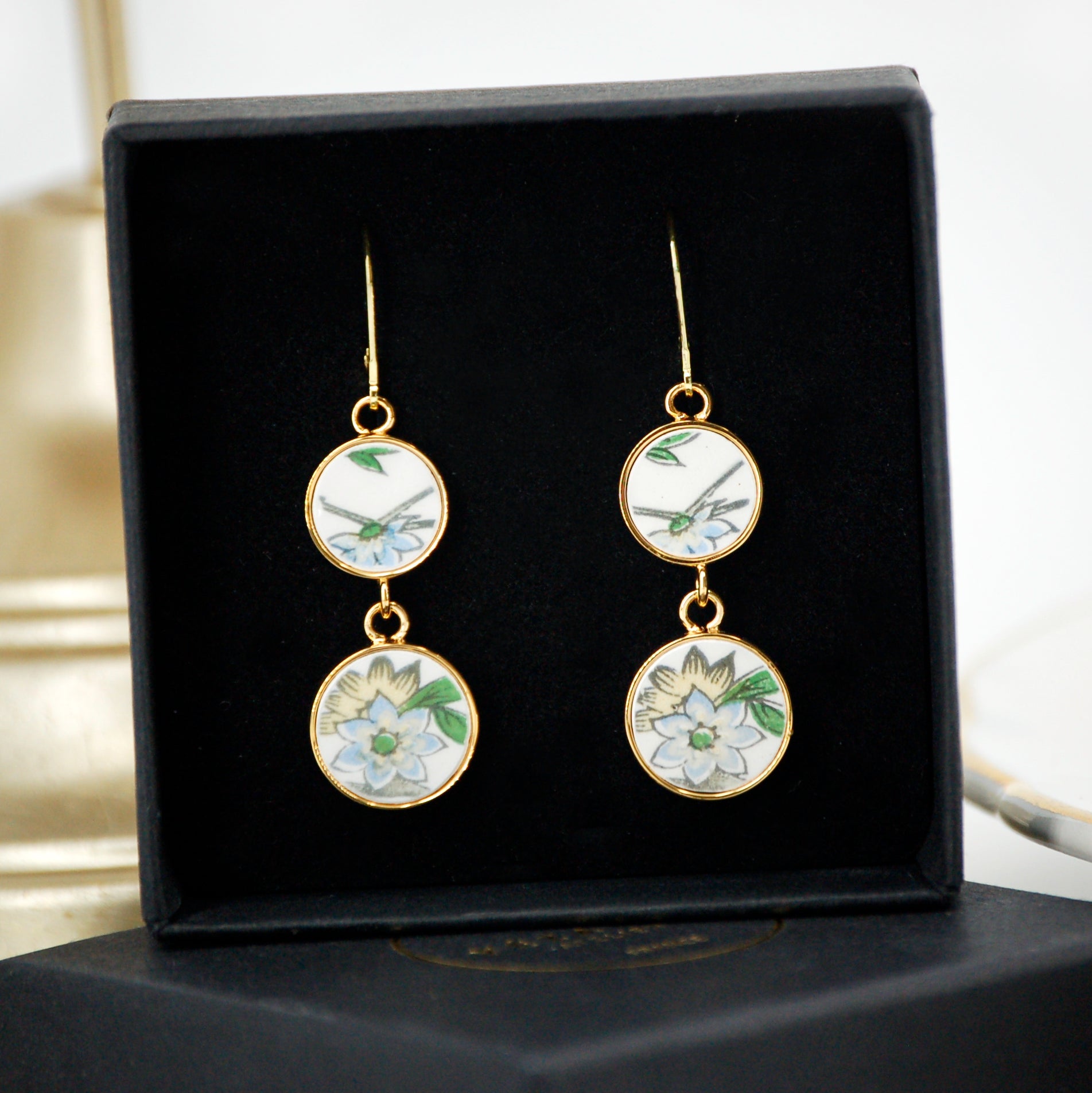 Boucles d'oreilles "Campanule bleue"