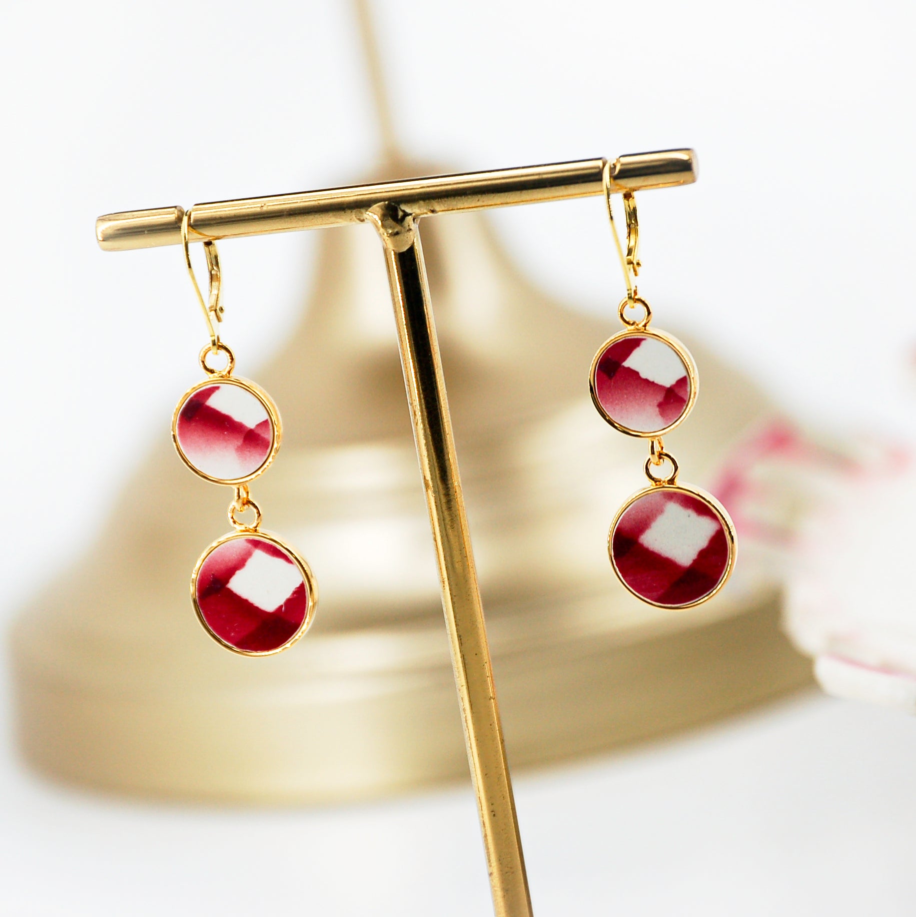Boucles d'oreilles "Motif graphique"