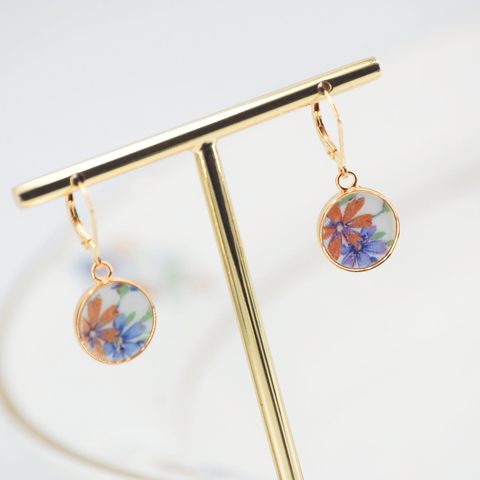Boucles d'oreilles Violette #2