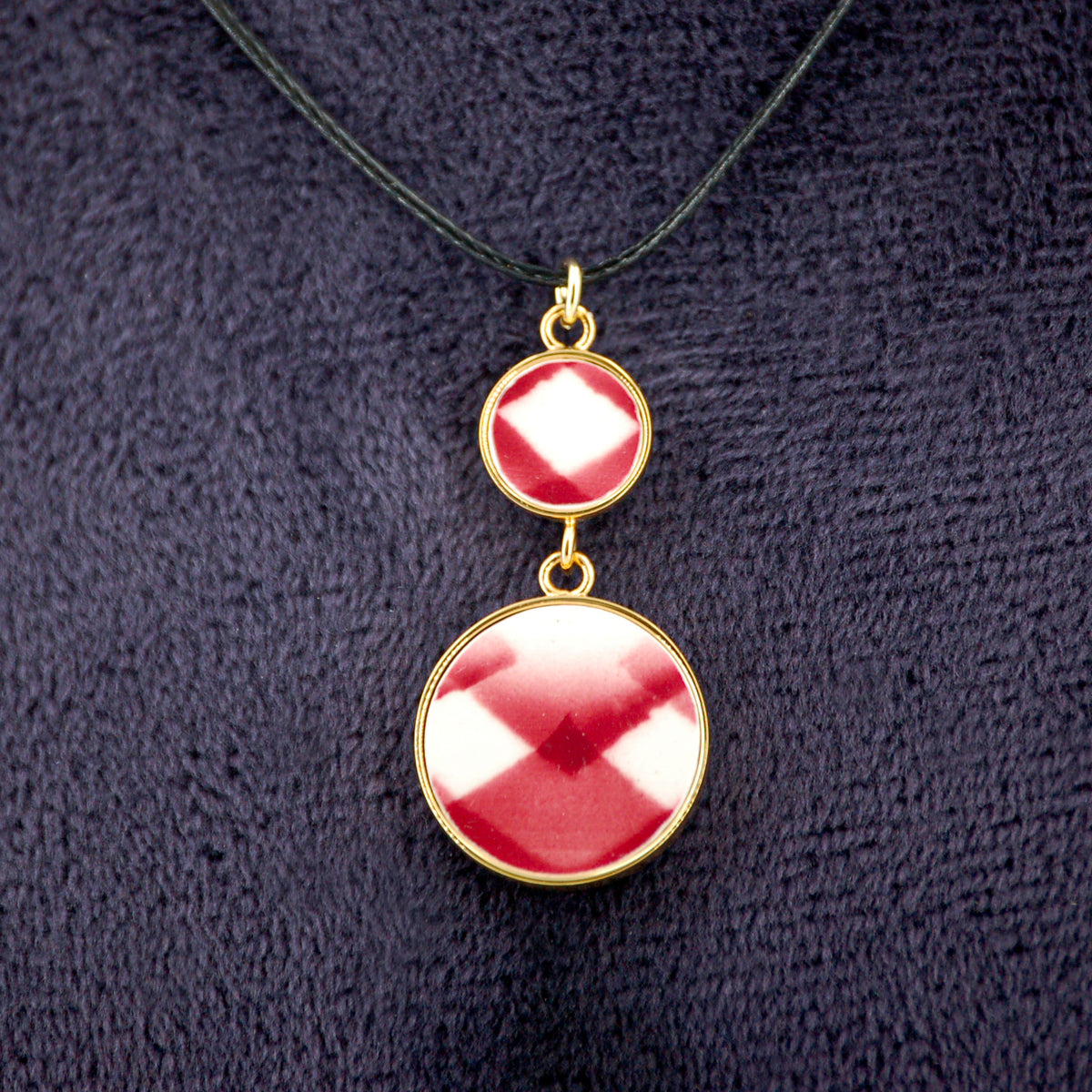 "Geometric Patterns" Pendant, Gold Finish